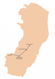 A Rota 4 da Reitoria Itinerante do Ifes inclui os campi Ibatiba, Venda Nova do Imigrante, Santa Teresa e Centro-Serrano